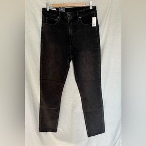 Sky High Rise Vintage Slim Jeans – 31 Tall / Absolute Black